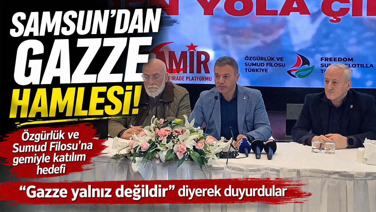 Samsun’dan Gazze İçin Tarihi Adım: Özgürlük ve Sumud Filosu’na Gemi Hedefi
