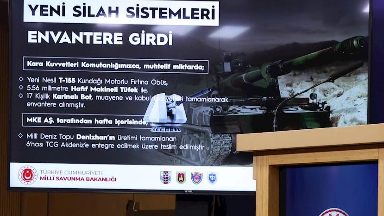 TSK’ya yeni yerli silahlar: Obüs, makineli tüfek ve bot teslim edildi