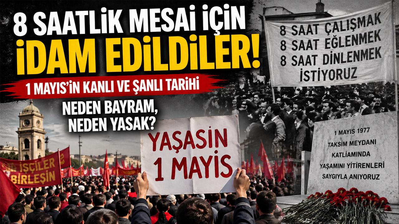 8 Saatlik Mesai İçin İdam Edildiler! 1 Mayıs’ın Kanlı ve Şanlı Tarihi: Neden Bayram, Neden Yasak?