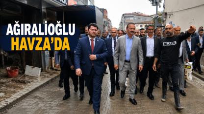 Ağıralioğlu Sel Vuran Havza’da Esnafı Dinledi