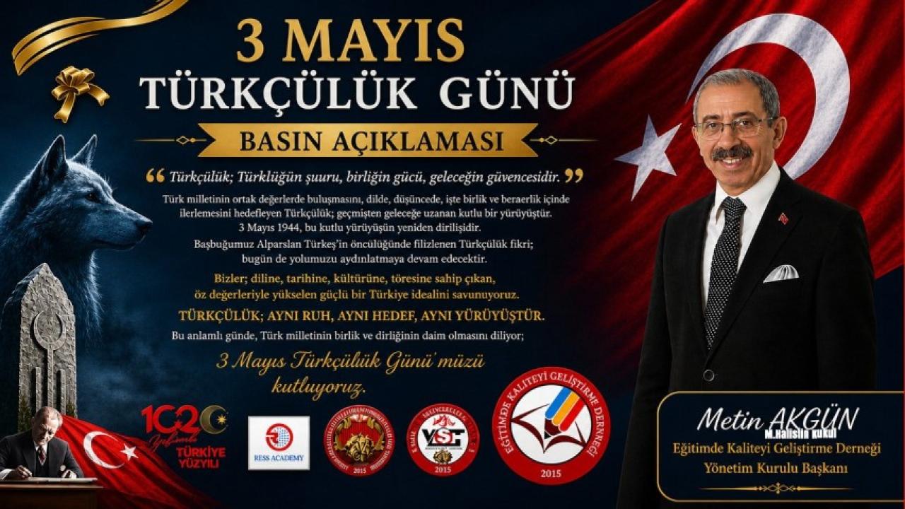 Akgün’den 3 Mayıs mesajı: Millî şuur ve birlik vurgusu