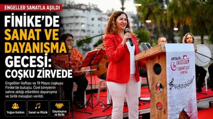 Finike’de Engeller Sanat ve Dayanışmayla Aşıldı