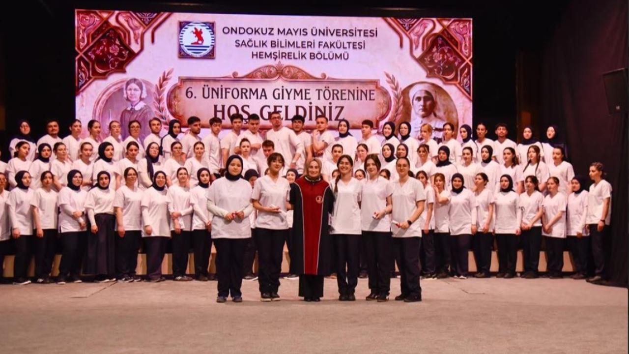 OMÜ’de Beyaz Üniforma Heyecanı: Hemşire Adayları Mesleğe İlk Adımını Attı