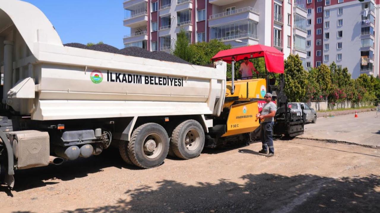 İlkadım'da Yol Çalışmaları Aralıksız Sürüyor