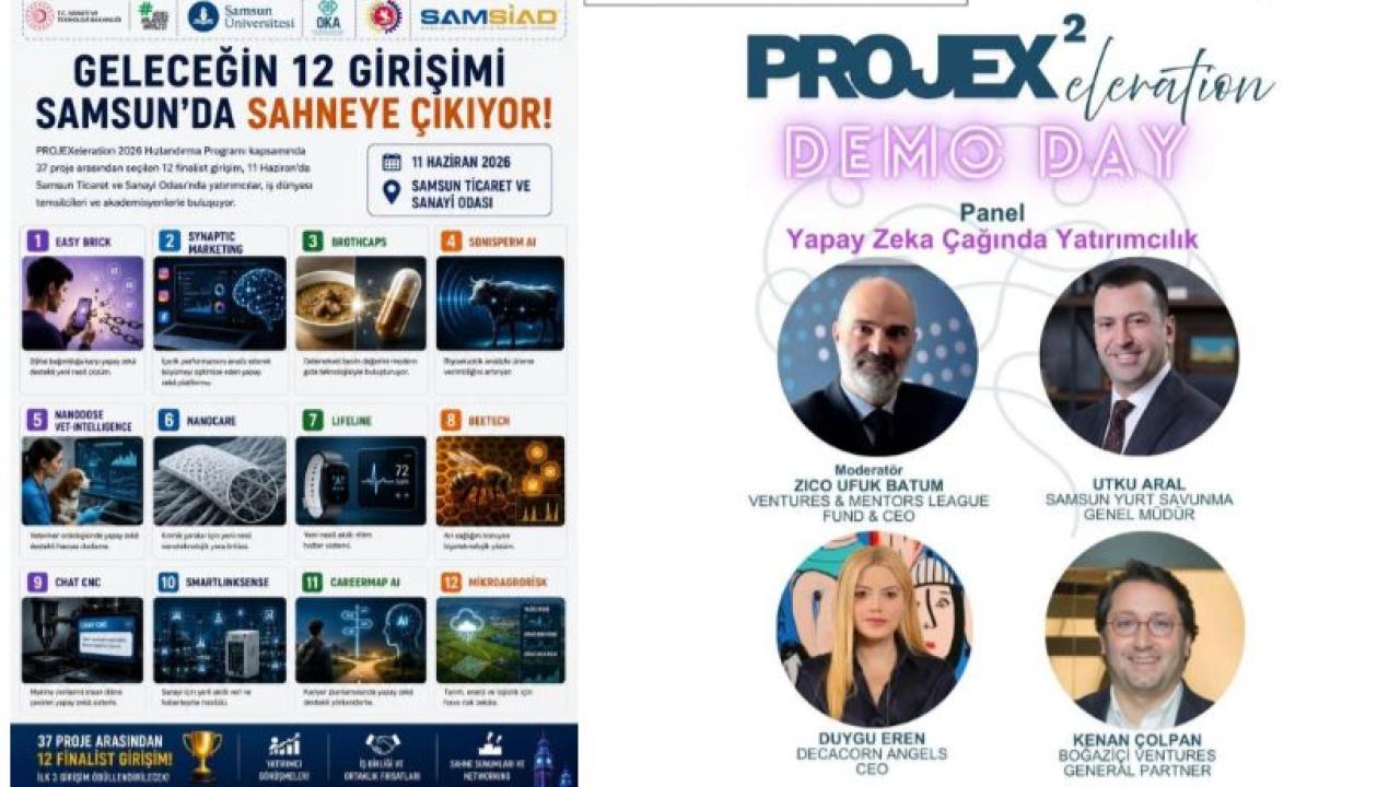 Samsun'da Girişimcilik Rüzgârı: PROJEXeleration 2026 Demo Day İçin Geri Sayım