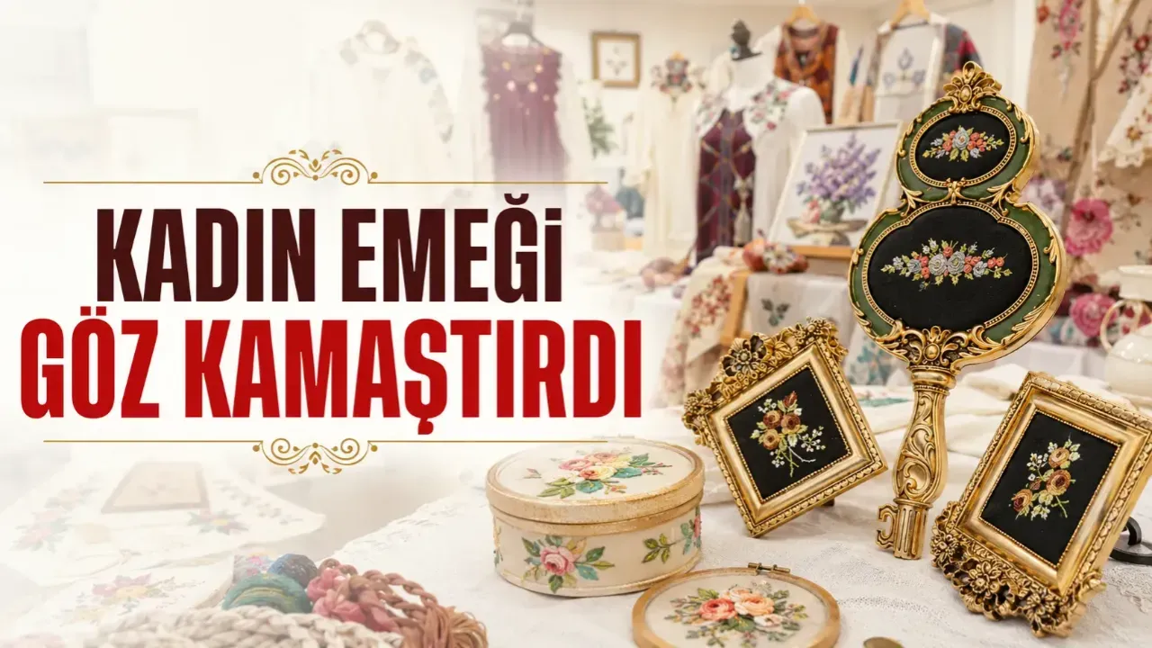 Atakum'da Kadın Emeği Göz Kamaştırdı! El Emeği Eserler Sergide Büyük İlgi Gördü