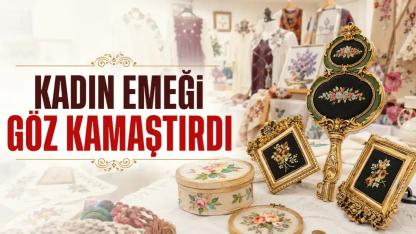 Atakum'da Kadın Emeği Göz Kamaştırdı! El Emeği Eserler Sergide Büyük İlgi Gördü