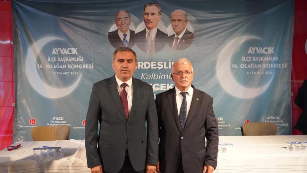 MHP Ayvacık İlçe Başkanlığı'nda 14. Olağan Kongre Coşkusu