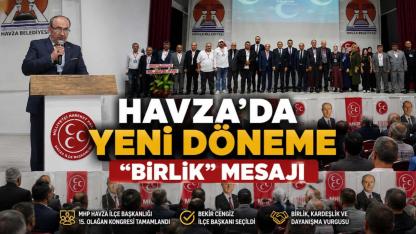MHP Havza İlçe Başkanlığı'nda Bekir Cengiz Dönemi Başladı