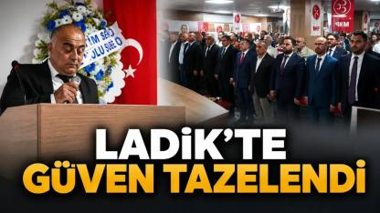 MHP Ladik İlçe Başkanlığı'nda Kenan Toker Güven Tazeledi