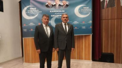 MHP Terme'de Ercan Kaya Yeniden İlçe Başkanı Seçildi