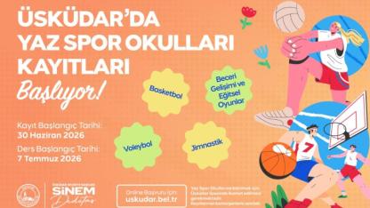 Üsküdar'da Ücretsiz Yaz Spor Okulları İçin Kayıtlar Başladı