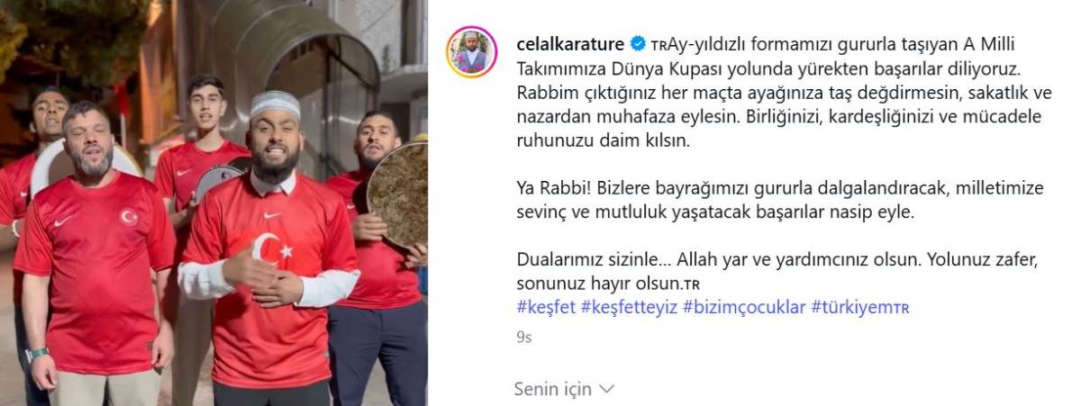 Samsunlu Sanatçı Celal Karatüre'den Milli Takıma Duygu Dolu Destek